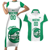 Nigeria Basketball Custom Couples Matching Short Sleeve Bodycon Dress and Hawaiian Shirt Come On Tigers - Wonder Print Shop