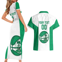 Nigeria Basketball Custom Couples Matching Short Sleeve Bodycon Dress and Hawaiian Shirt Come On Tigers - Wonder Print Shop