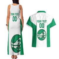 Nigeria Basketball Custom Couples Matching Tank Maxi Dress and Hawaiian Shirt Come On Tigers - Wonder Print Shop