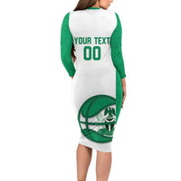 Nigeria Basketball Custom Family Matching Long Sleeve Bodycon Dress and Hawaiian Shirt Come On Tigers - Wonder Print Shop