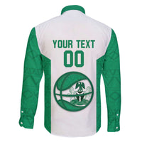 Nigeria Basketball Custom Family Matching Off The Shoulder Long Sleeve Dress and Hawaiian Shirt Come On Tigers - Wonder Print Shop
