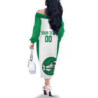 Nigeria Basketball Custom Family Matching Off The Shoulder Long Sleeve Dress and Hawaiian Shirt Come On Tigers - Wonder Print Shop