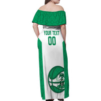 Nigeria Basketball Custom Family Matching Off Shoulder Maxi Dress and Hawaiian Shirt Come On Tigers - Wonder Print Shop