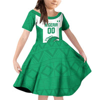 Nigeria Basketball Custom Family Matching Off Shoulder Short Dress and Hawaiian Shirt Come On Tigers - Wonder Print Shop