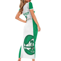 Nigeria Basketball Custom Family Matching Short Sleeve Bodycon Dress and Hawaiian Shirt Come On Tigers - Wonder Print Shop