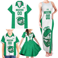 Nigeria Basketball Custom Family Matching Tank Maxi Dress and Hawaiian Shirt Come On Tigers - Wonder Print Shop