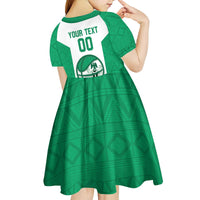 Nigeria Basketball Custom Kid Short Sleeve Dress Come On Tigers - Wonder Print Shop