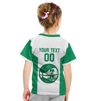 Nigeria Basketball Custom Kid T Shirt Come On Tigers - Wonder Print Shop