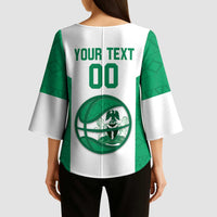 Nigeria Basketball Custom Kimono Sleeve Blouse Come On Tigers - Wonder Print Shop
