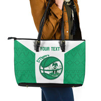Nigeria Basketball Custom Leather Tote Bag Come On Tigers - Wonder Print Shop