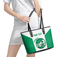 Nigeria Basketball Custom Leather Tote Bag Come On Tigers - Wonder Print Shop