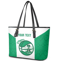 Nigeria Basketball Custom Leather Tote Bag Come On Tigers - Wonder Print Shop