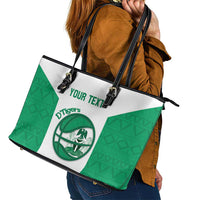Nigeria Basketball Custom Leather Tote Bag Come On Tigers - Wonder Print Shop