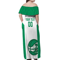 Nigeria Basketball Custom Off Shoulder Maxi Dress Come On Tigers - Wonder Print Shop