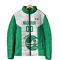Nigeria Basketball Custom Padded Jacket Come On Tigers - Wonder Print Shop