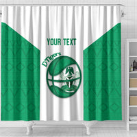 Nigeria Basketball Custom Shower Curtain Come On Tigers - Wonder Print Shop