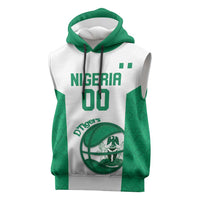 Nigeria Basketball Custom Sleeveless Hoodie Come On Tigers - Wonder Print Shop