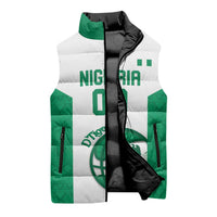 Nigeria Basketball Custom Sleeveless Puffer Jacket Come On Tigers - Wonder Print Shop