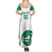 Nigeria Basketball Custom Summer Maxi Dress Come On Tigers - Wonder Print Shop