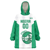 Nigeria Basketball Custom Wearable Blanket Hoodie Come On Tigers - Wonder Print Shop