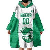 Nigeria Basketball Custom Wearable Blanket Hoodie Come On Tigers - Wonder Print Shop