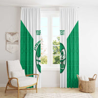 Nigeria Basketball Custom Window Curtain Come On Tigers - Wonder Print Shop