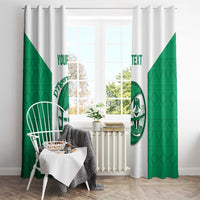 Nigeria Basketball Custom Window Curtain Come On Tigers - Wonder Print Shop