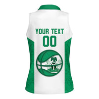 Nigeria Basketball Custom Women Sleeveless Polo Shirt Come On Tigers - Wonder Print Shop
