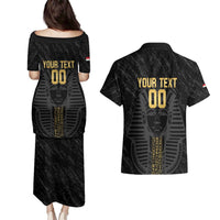 Egypt Basketball Custom Couples Matching Puletasi and Hawaiian Shirt Come On Pharaohs - Wonder Print Shop