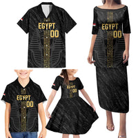 Egypt Basketball Custom Family Matching Puletasi and Hawaiian Shirt Come On Pharaohs - Wonder Print Shop