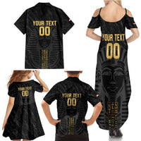 Egypt Basketball Custom Family Matching Summer Maxi Dress and Hawaiian Shirt Come On Pharaohs - Wonder Print Shop
