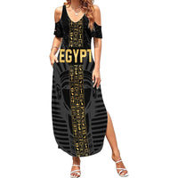 Egypt Basketball Custom Family Matching Summer Maxi Dress and Hawaiian Shirt Come On Pharaohs - Wonder Print Shop