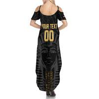 Egypt Basketball Custom Family Matching Summer Maxi Dress and Hawaiian Shirt Come On Pharaohs - Wonder Print Shop