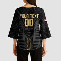 Egypt Basketball Custom Kimono Sleeve Blouse Come On Pharaohs - Wonder Print Shop