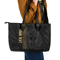 Egypt Basketball Custom Leather Tote Bag Come On Pharaohs - Wonder Print Shop