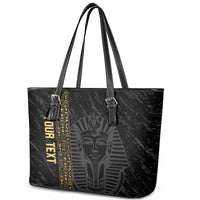 Egypt Basketball Custom Leather Tote Bag Come On Pharaohs - Wonder Print Shop