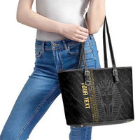 Egypt Basketball Custom Leather Tote Bag Come On Pharaohs - Wonder Print Shop