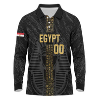 Egypt Basketball Custom Long Sleeve Polo Shirt Come On Pharaohs - Wonder Print Shop