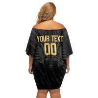 Egypt Basketball Custom Off Shoulder Short Dress Come On Pharaohs - Wonder Print Shop