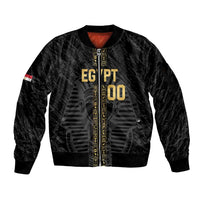 Egypt Basketball Custom Sleeve Zip Bomber Jacket Come On Pharaohs - Wonder Print Shop