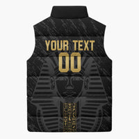 Egypt Basketball Custom Sleeveless Puffer Jacket Come On Pharaohs - Wonder Print Shop