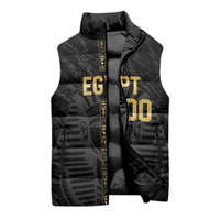 Egypt Basketball Custom Sleeveless Puffer Jacket Come On Pharaohs - Wonder Print Shop