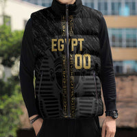 Egypt Basketball Custom Sleeveless Puffer Jacket Come On Pharaohs - Wonder Print Shop