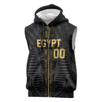 Egypt Basketball Custom Sleeveless Zip Hoodie Come On Pharaohs - Wonder Print Shop