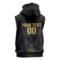 Egypt Basketball Custom Sleeveless Zip Hoodie Come On Pharaohs - Wonder Print Shop