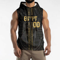 Egypt Basketball Custom Sleeveless Zip Hoodie Come On Pharaohs - Wonder Print Shop