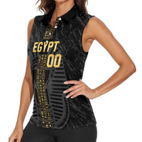Egypt Basketball Custom Women Sleeveless Polo Shirt Come On Pharaohs - Wonder Print Shop