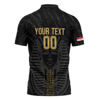 Egypt Basketball Custom Zipper Polo Shirt Come On Pharaohs - Wonder Print Shop