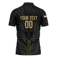 Egypt Basketball Custom Zipper Polo Shirt Come On Pharaohs - Wonder Print Shop
