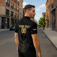 Egypt Basketball Custom Zipper Polo Shirt Come On Pharaohs - Wonder Print Shop